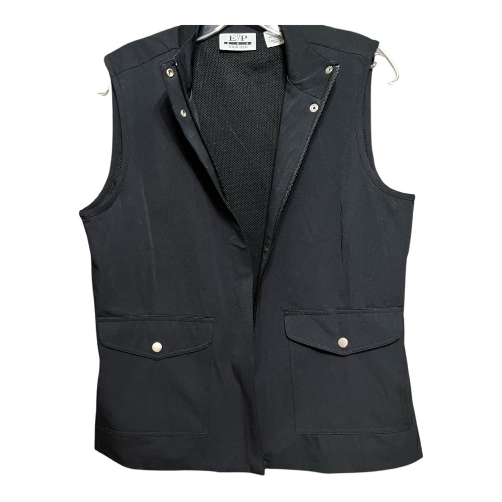 EP Pro Golf Black Vest Modern Tailored Design M